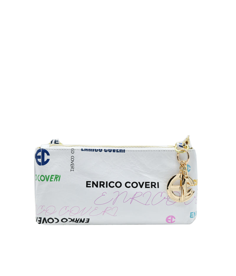 Borsa a tracolla in vera pelle Stampata Enrico Coveri - EC7091F